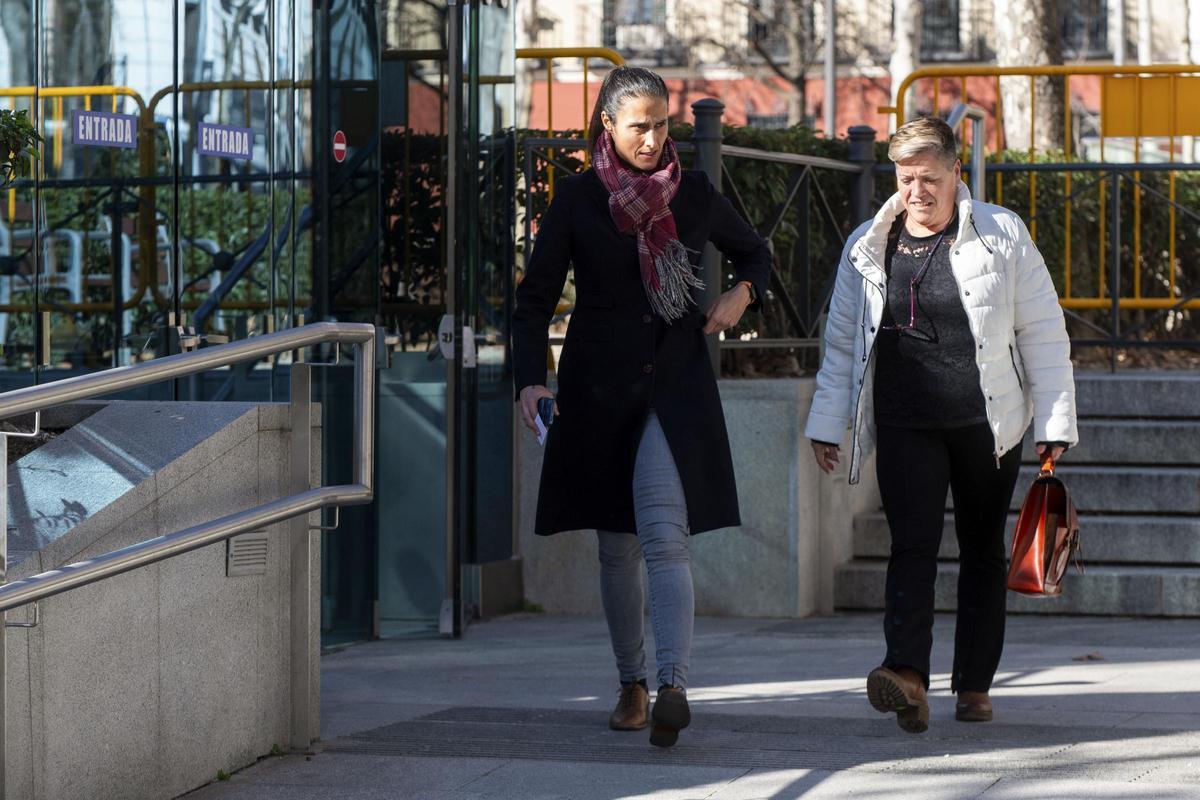 Montse Tomé, en la Audiencia Nacional.