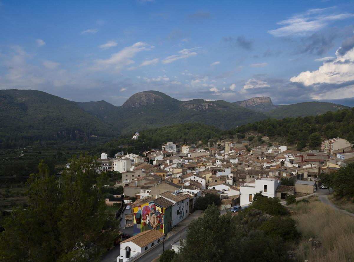 Vista general de Fanzara, en la comarca del Alto Mijares.