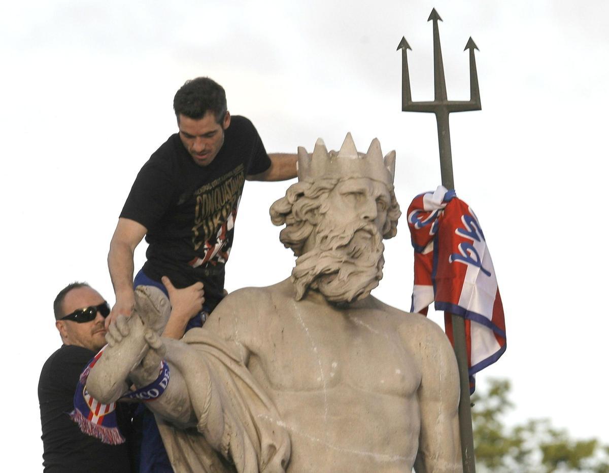 La celebración fue en la Fuente de Neptuno (2012)