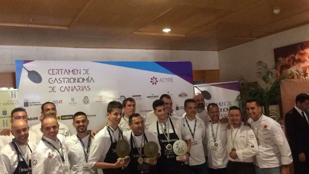 Dailos Perdomo logra el tercer premio en el Certamen de Gastronomía de Canarias