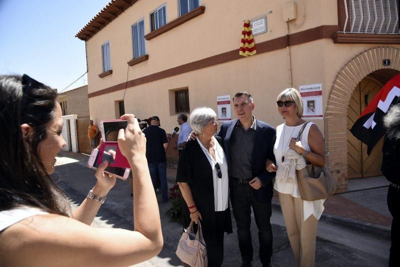 Magallón rinde homenaje a Elisa Garrido, miembro de la Resistencia