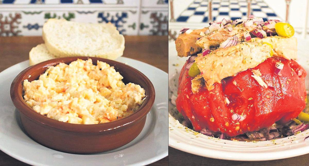 Ensaladilla rusa y tomate de El Tabanko