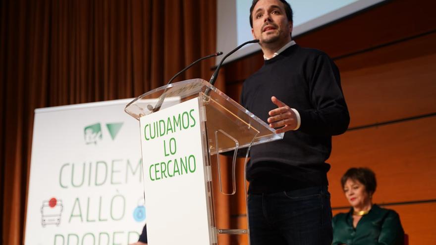 Garzón defiende en València los &quot;principios y valores&quot; de Yolanda Díaz