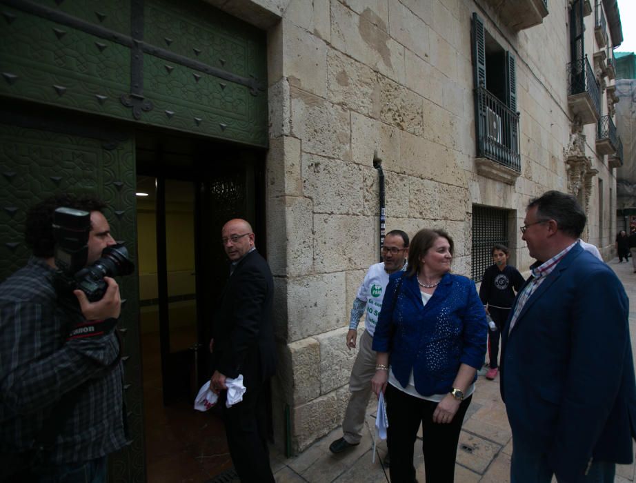 Manifestación en contra de los recortes de aulas en la enseñanza concertada