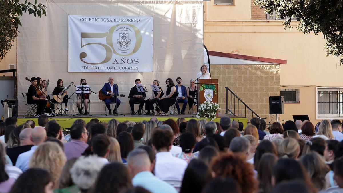 Acto de celebración del 50 aniversario del Colegio Rosario Moreno.