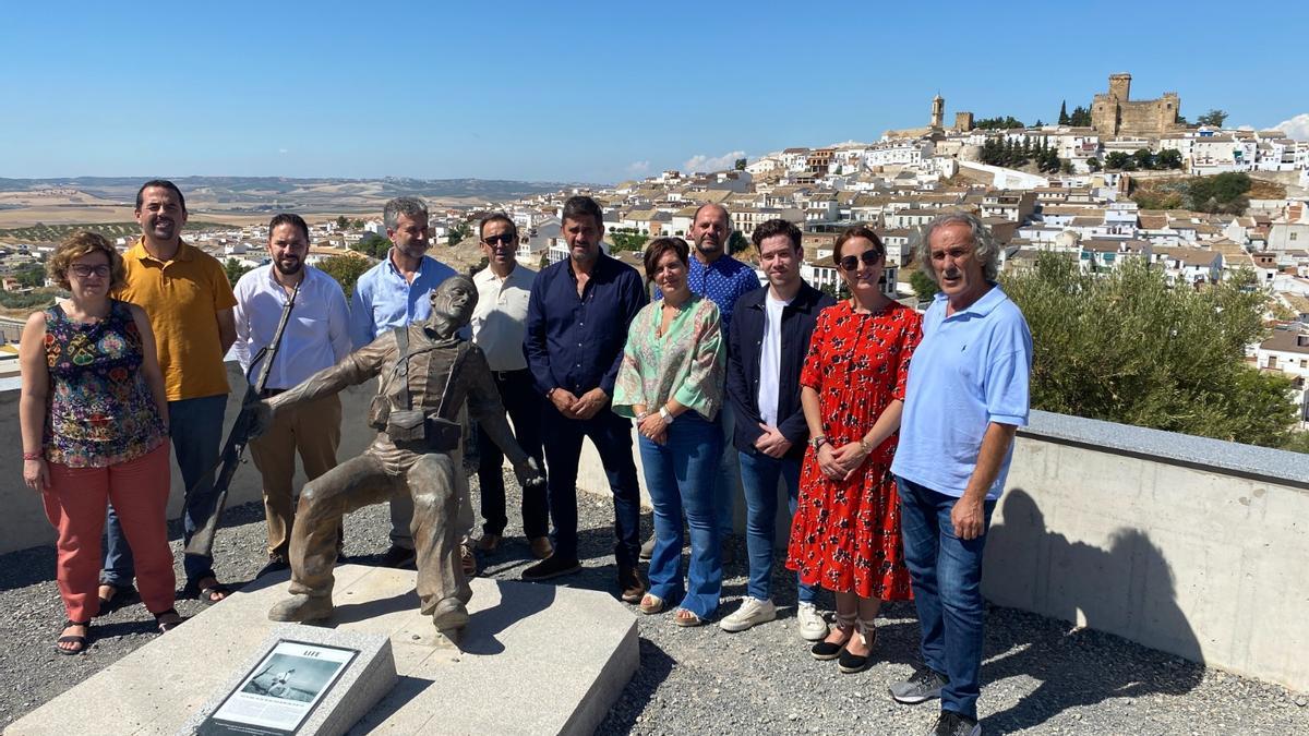 Integrantes de los grupos municipales y provinciales de IU en Espejo.