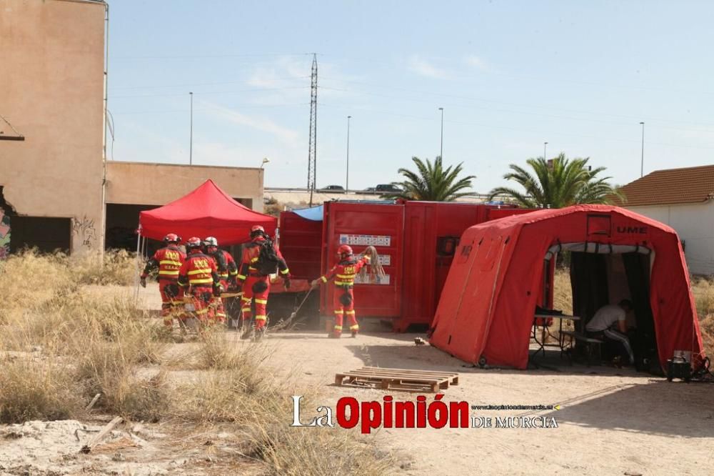 Simulacro en Lorca por inundaciones, terremoto y f