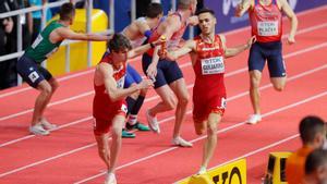 España se cuelga la plata en el 4x400 en Belgrado 2022