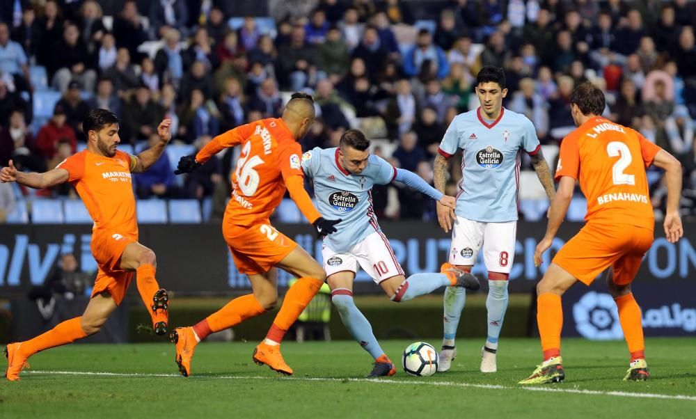 La galería de imágenes del empate entre el Celta y el Málaga en Balaídos