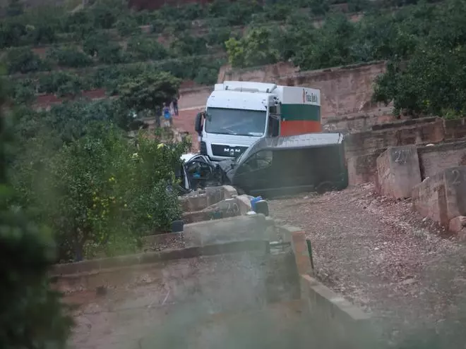 Las imágenes de la tragedia en Benifairó de les Valls, donde han fallecido tres temporeros