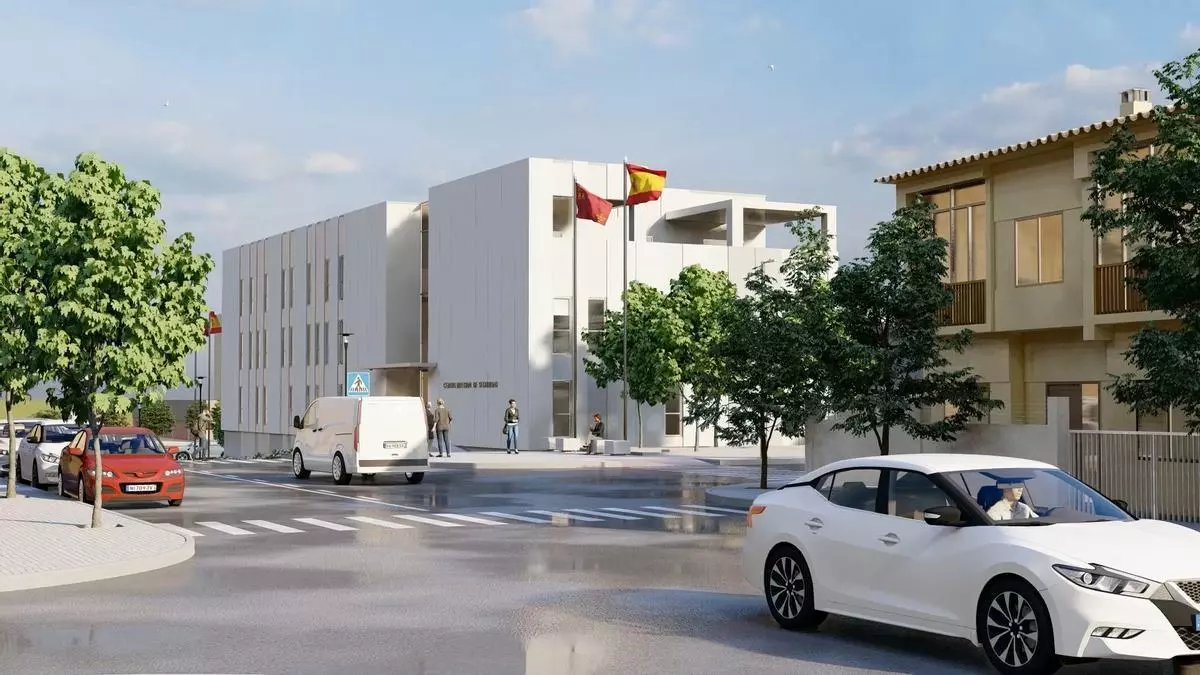 'Bocetado' el futuro centro integral de seguridad de El Palmar en Murcia