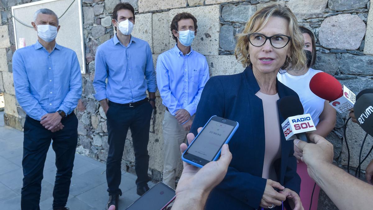 La alcaldesa, Conchi Narváez, durante su intervención.