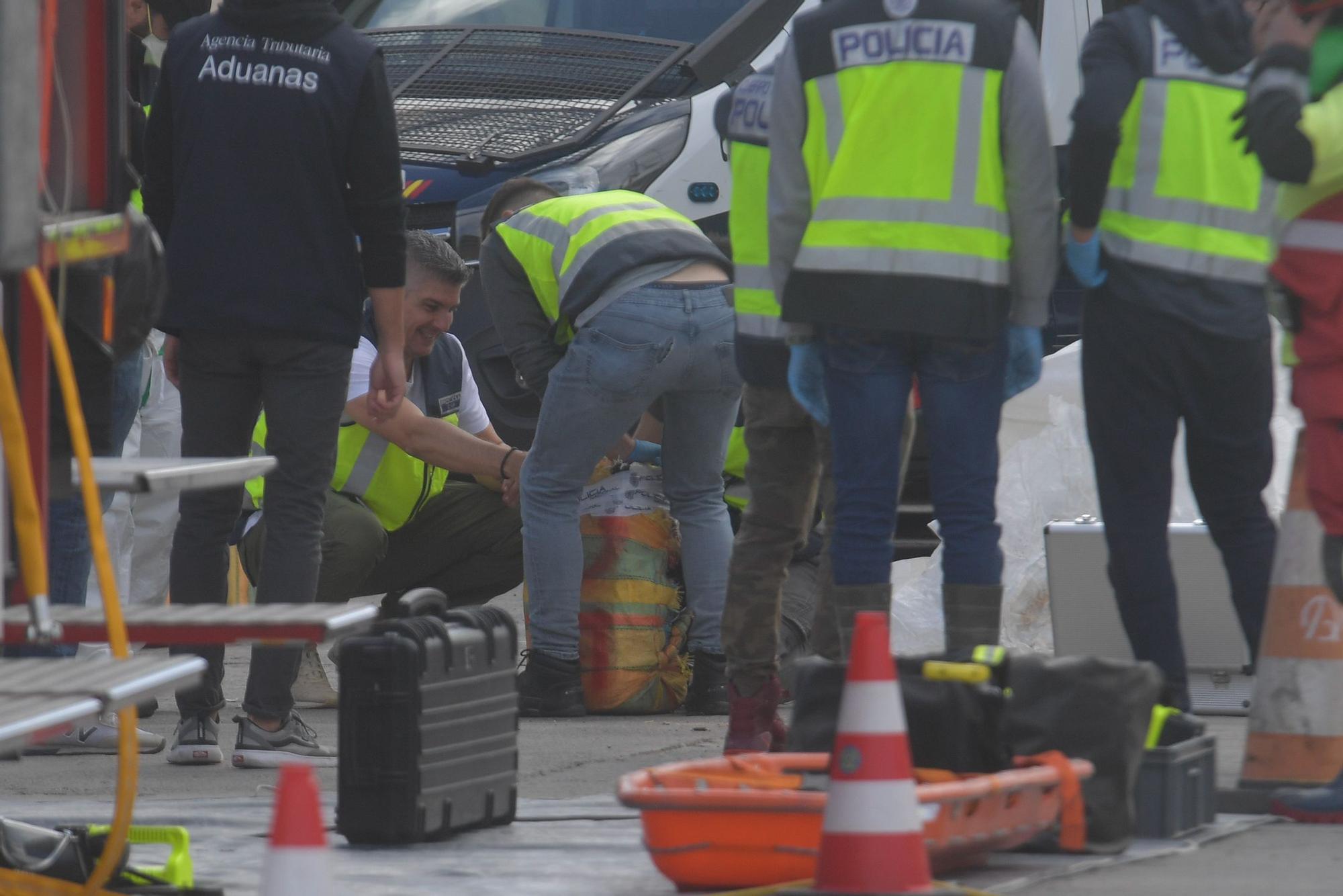 Desembarco de la cocaína del 'Orión 5' en el Puerto de Las Palmas