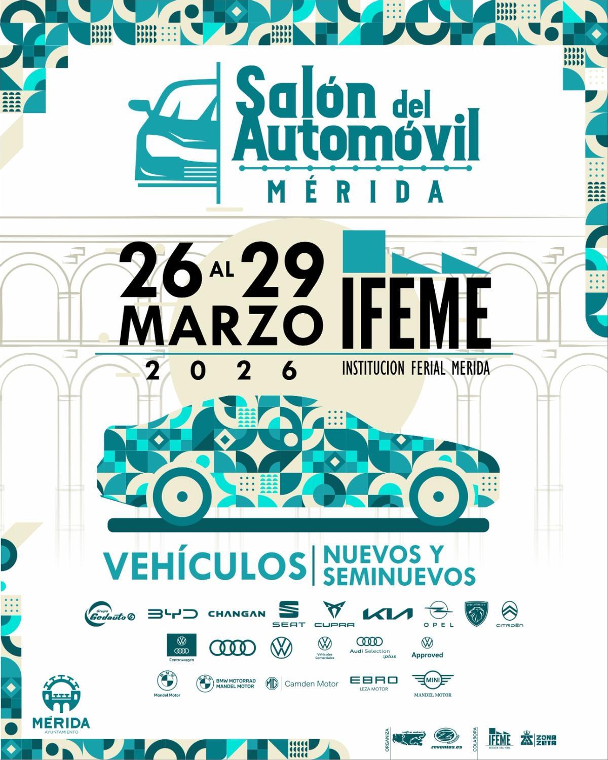 Cartel del evento automovilístico.