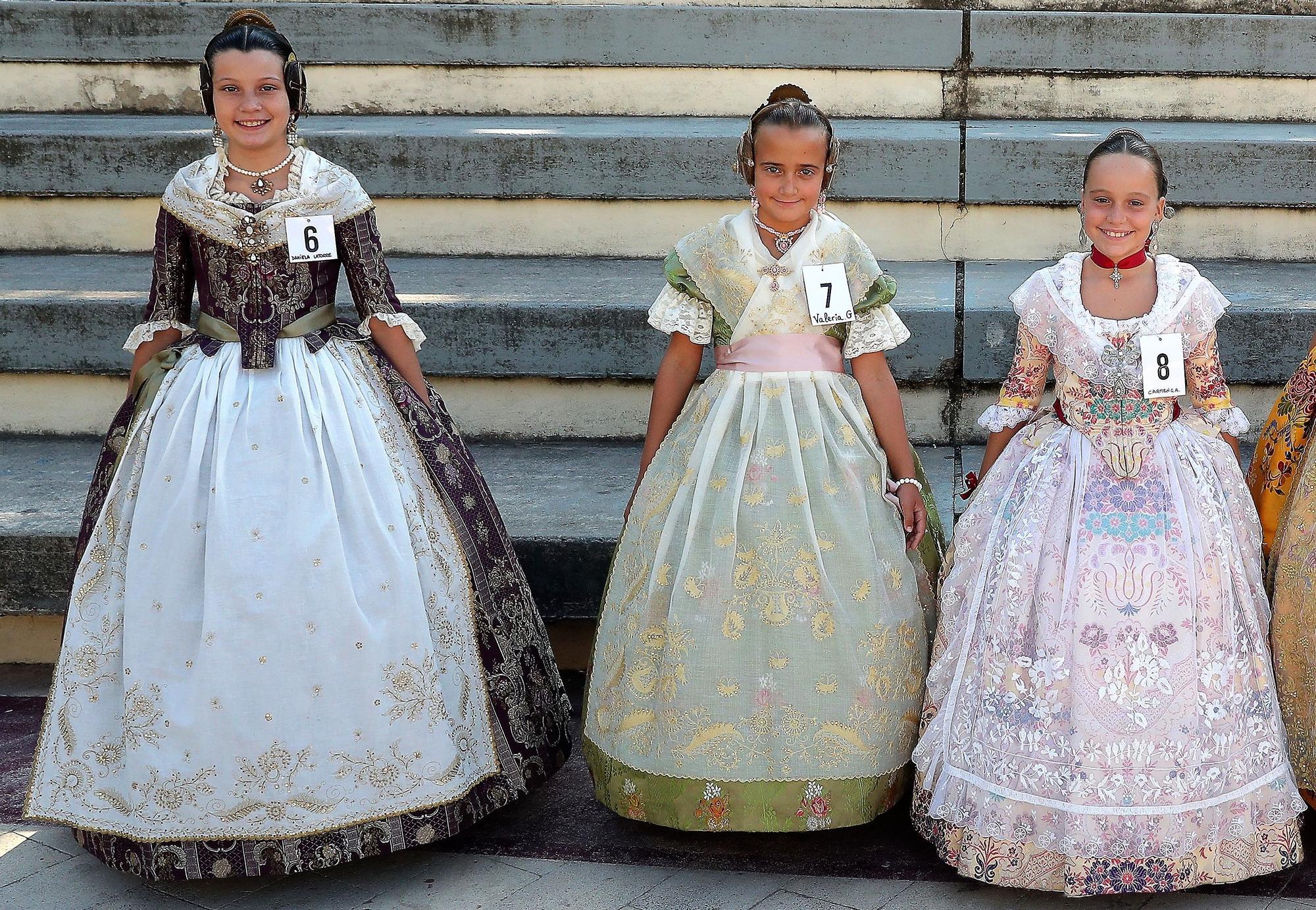 Las niñas que quieren ser fallera mayor infantil de València y corte 2022