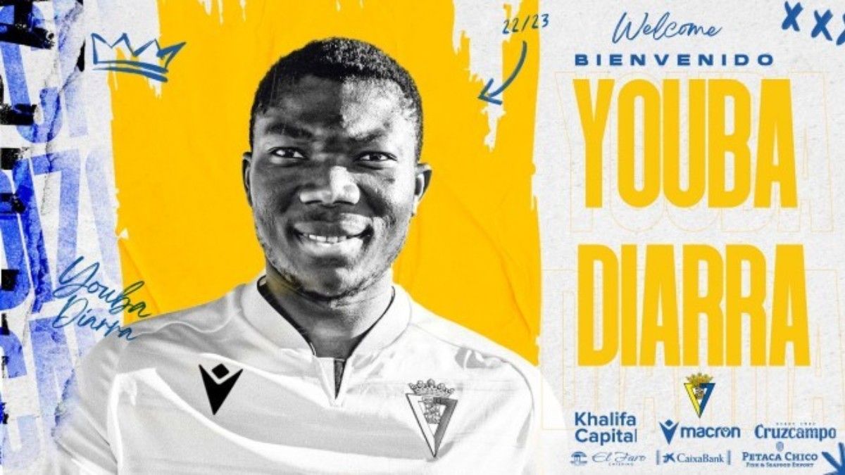 Youba Diarra, nuevo futbolista del Cádiz