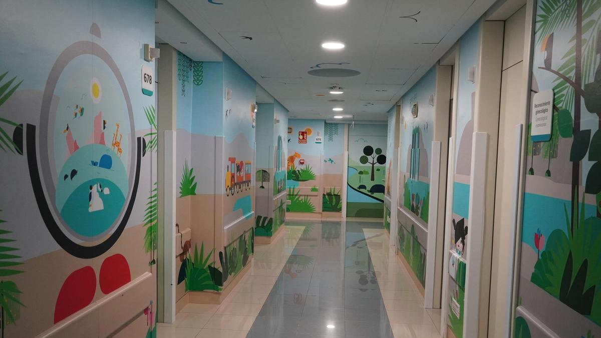 Área Materno Infantil del Hospital Quirónsalud Murcia.