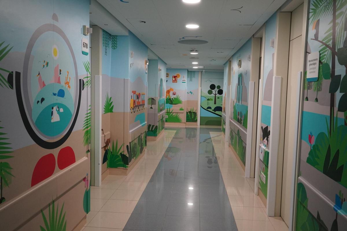 Área Materno Infantil del Hospital Quirónsalud Murcia.