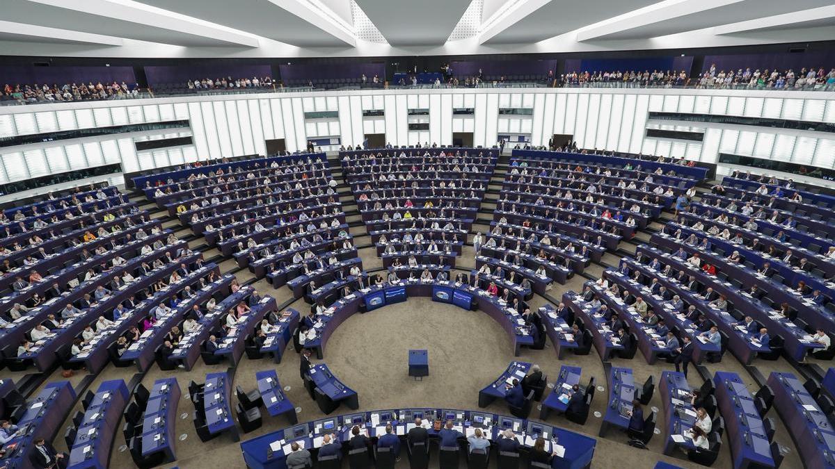El hemiciclo del Parlamento Europeo en Estrasburgo.