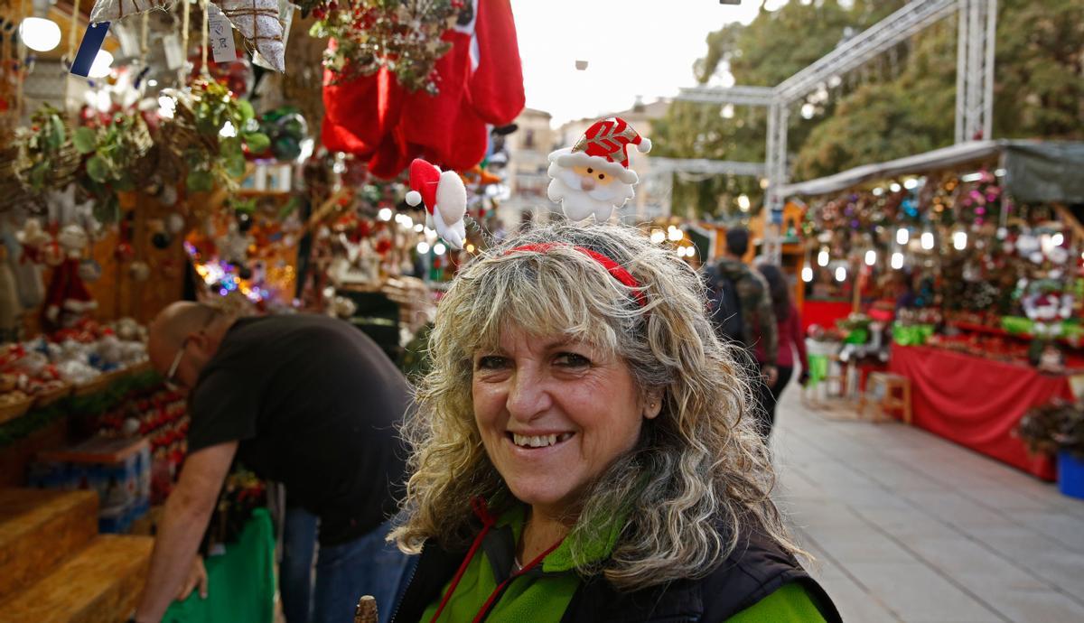 Feria navideña de Santa Llúcia en la Avinguda de la Catedral