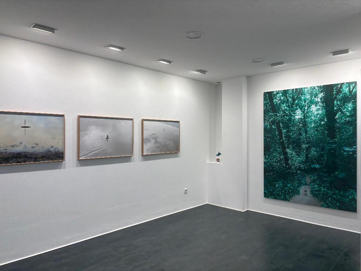 Vista de la exposición  de Ángel Marcos.