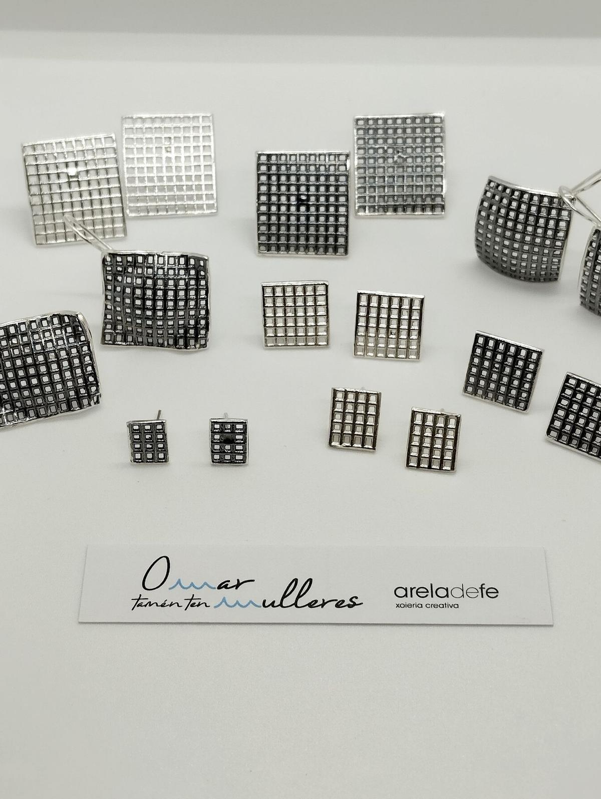 Las creaciones de Fe combinan la plata y el oro con conchas, perlas, piedras naturales o gemas.