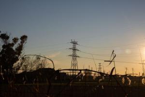 Postes eléctricos en Barcelona.