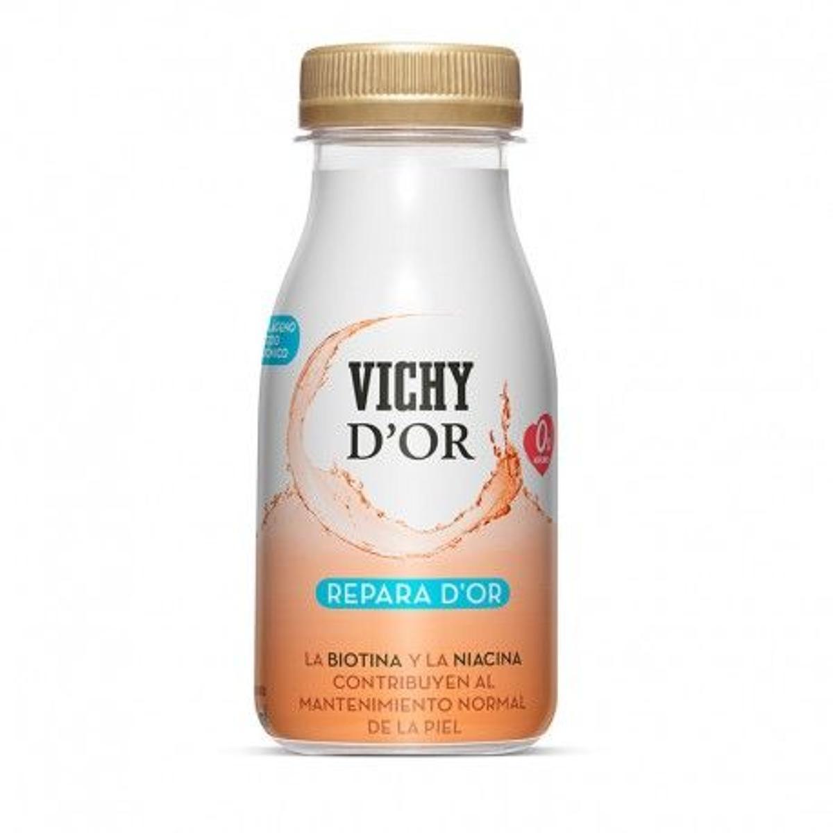 Repara d´Or Tratamiento reparador de la piel es una de las bebidas funcionales de Vichy generada a partir de la combinación de la calidad del agua Vichy Catalan