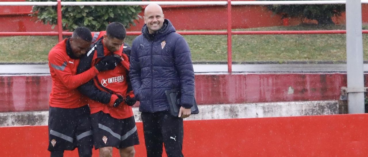 Entrenamiento del Sporting en Mareo.