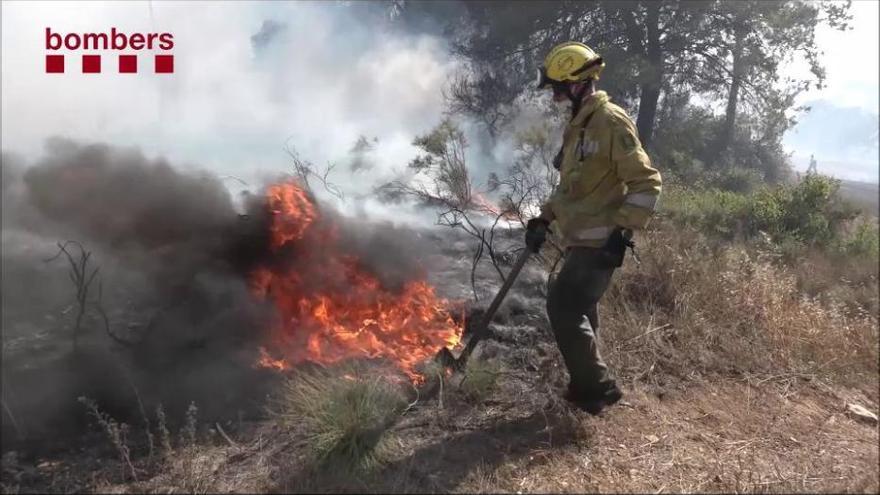 Incendi a Navarcles, el segon en dos dies