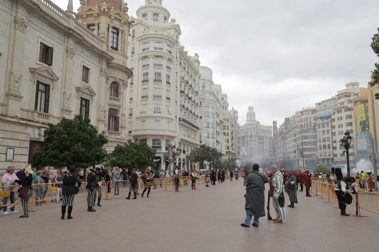 Trabucà en el centro de València