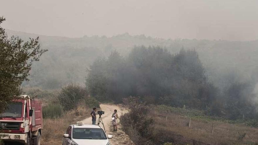 Incendio en Monterrei. // Brais Lorenzo