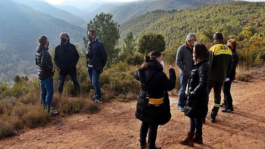 Veïns i alcaldes a la zona on es projecten els  parcs eòlics