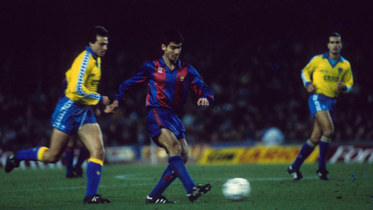 Guardiola debutó contra el Cadiz