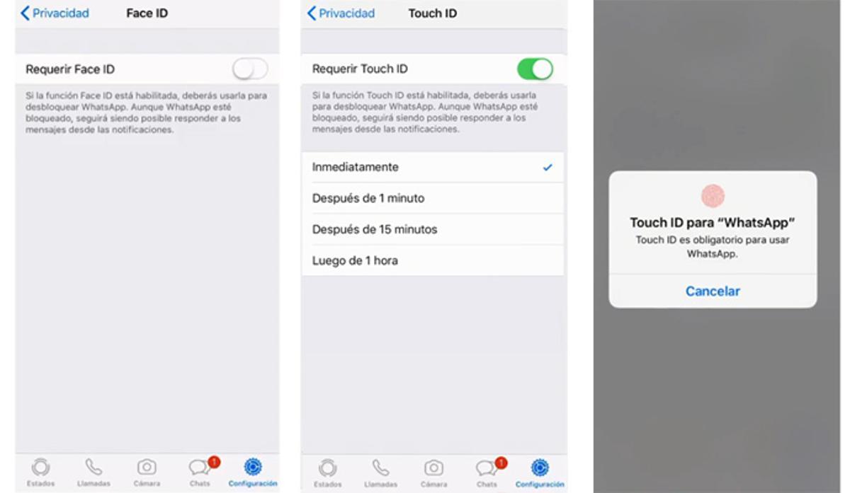 Así puedes bloquear WhatsApp con la cara o la huella dactilar
