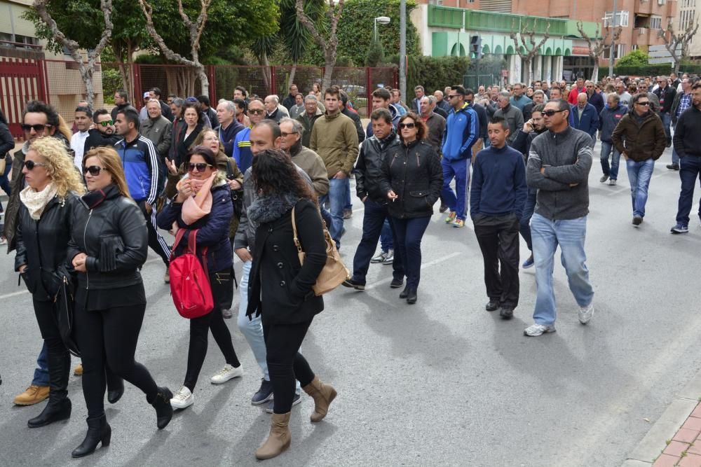 Manifestación en Murcia de los agricultores