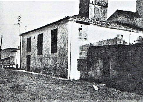 Foto antiga da casa natal de Rosalía (Santiago de Compostela).