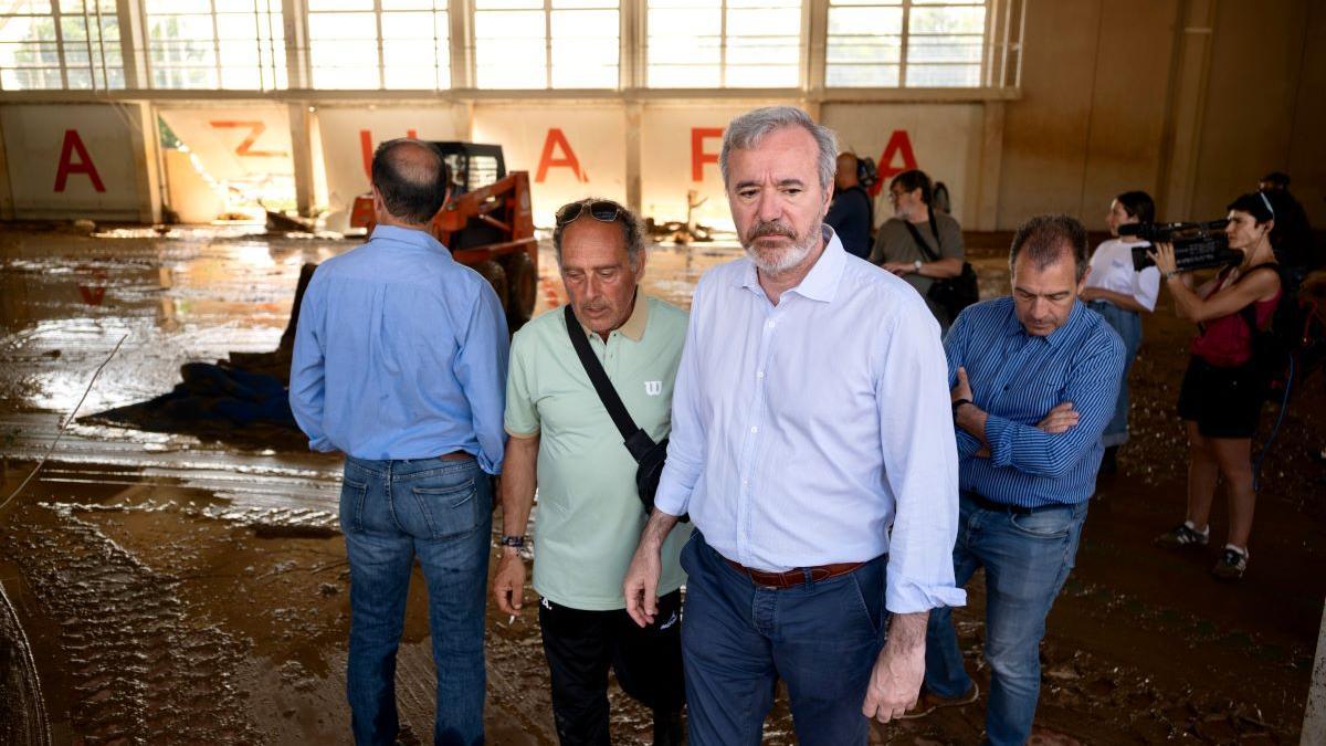 Azcón visita los pueblos afectados por las riadas