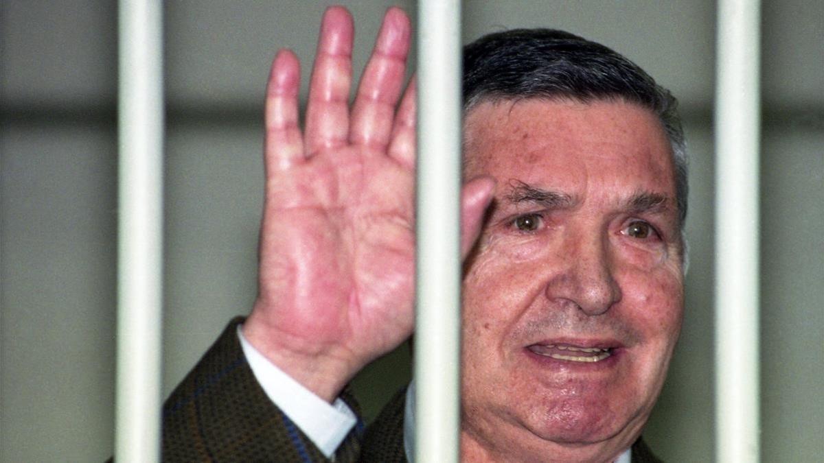 Totò Riina, durante su juicio, en 1993