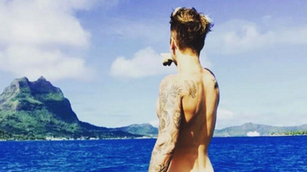 Justin Bieber desnudo en Instagram en 2015