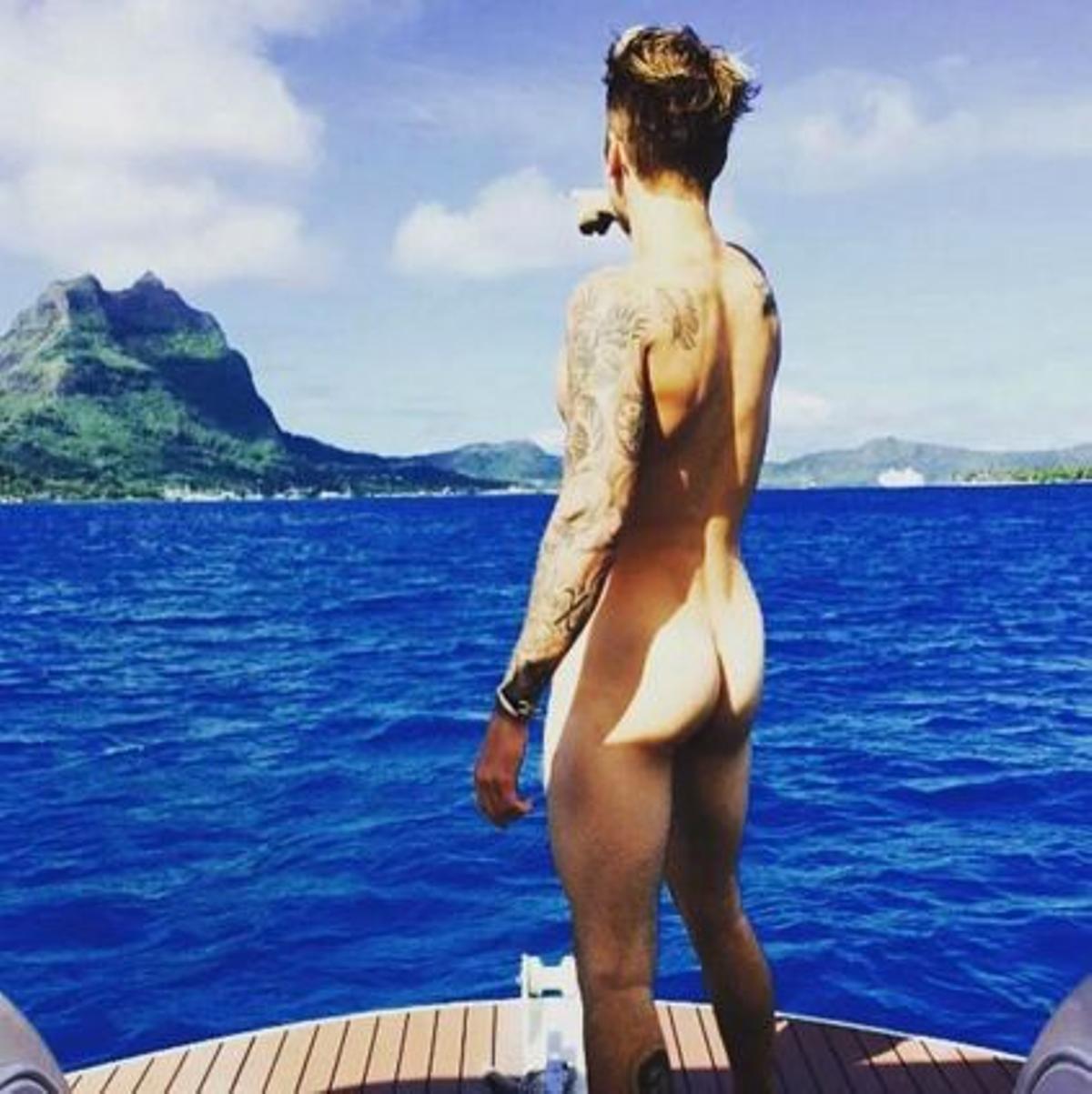 Justin Bieber desnudo en Instagram en 2015