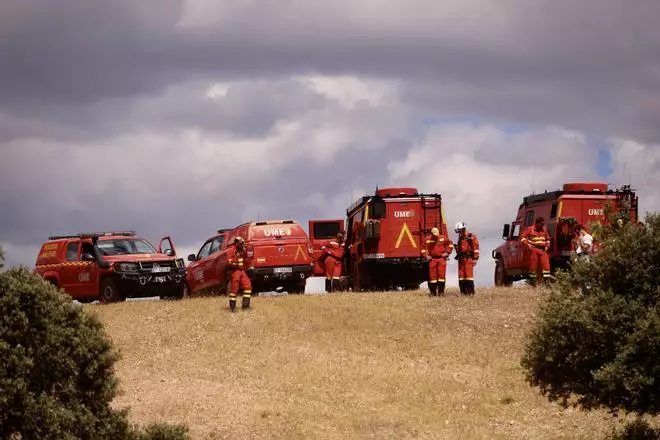 La UME prepara la campaña de incendios en Córdoba