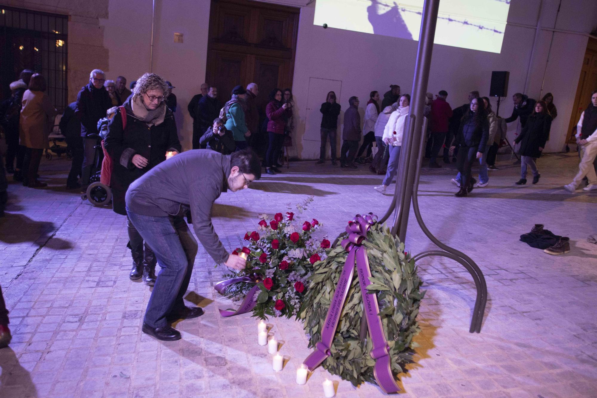 Homenaje a los deportados setabenses en los campos de concentración nazis