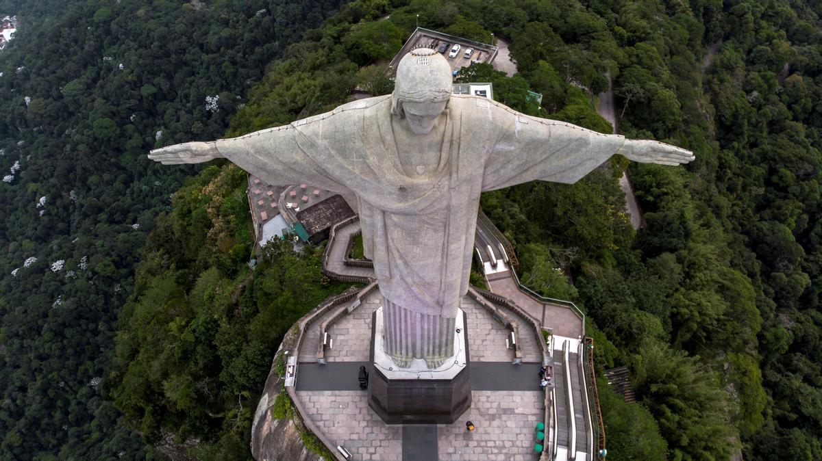 Fotografía de archivo, fechada el 11 de enero de 2014, del imponente Cristo Redentor.