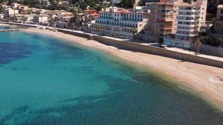 InstantÃ¡nea desde un dron del Port de SÃ³ller.