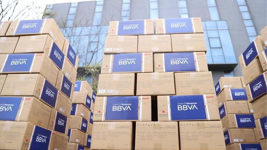 BBVA eleva a 35 millones de euros su donación global