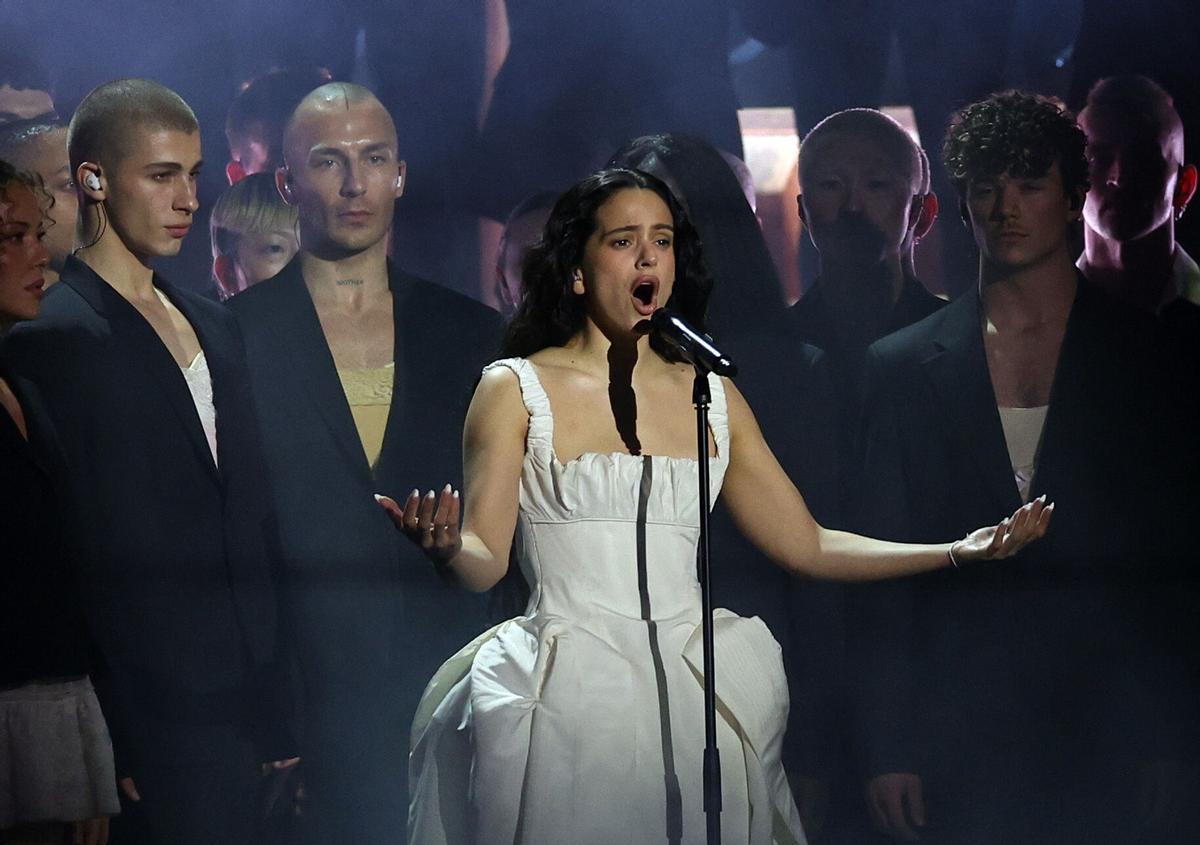 Rosalía en la actuación de los 'Brits'