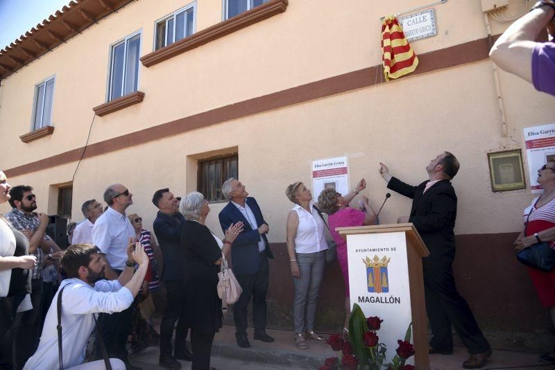 Magallón rinde homenaje a Elisa Garrido, miembro de la Resistencia