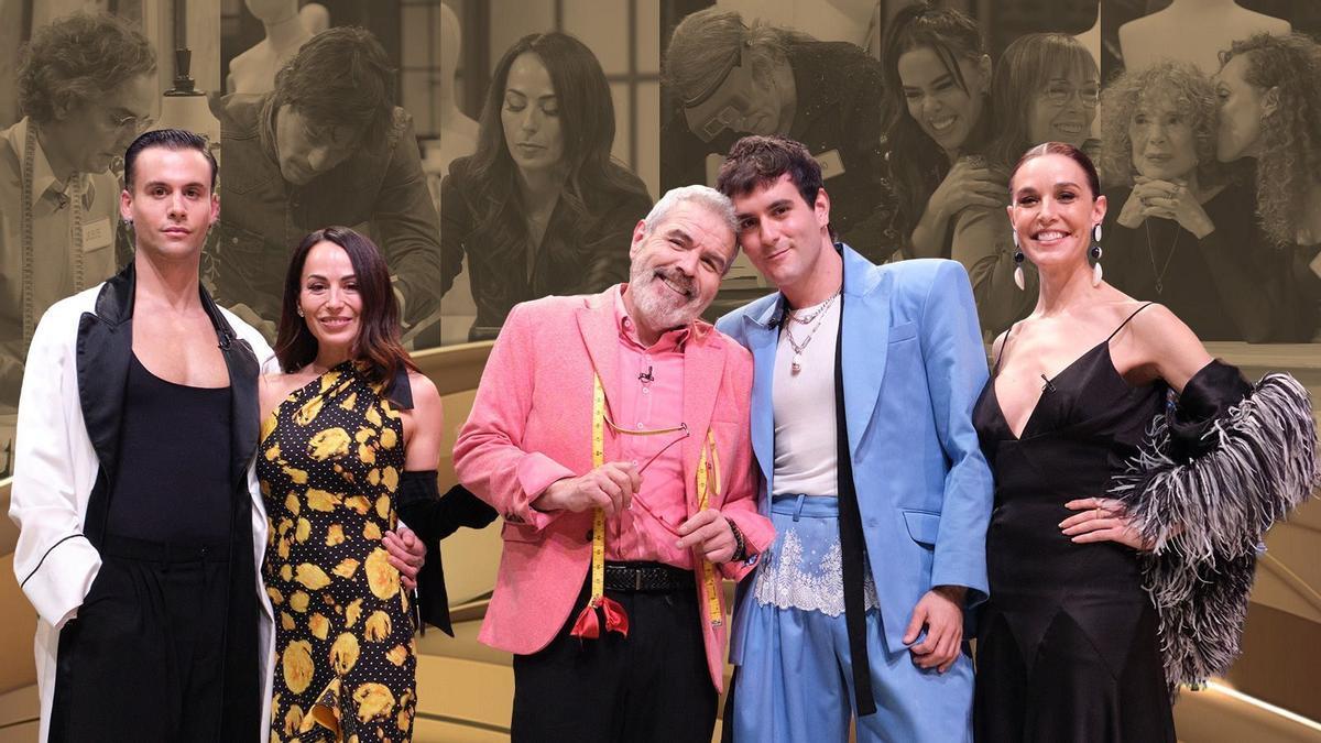 Alejandro Gómez Palomo, fundador de Palomo Spain, regresó vestido de azul al taller de Maestros de la Costura Celebrity como invitado especial del octavo programa.