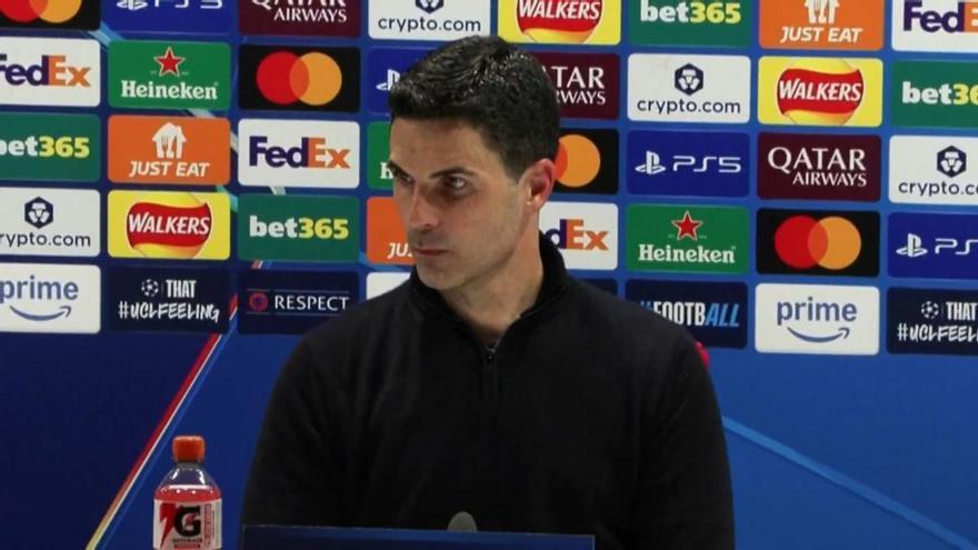 Arteta: "Me parece que el arbitro ha estado muy bien"